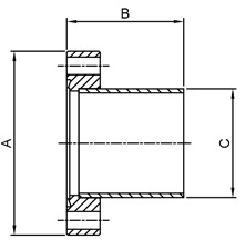 cf tubulations with tapped flanges